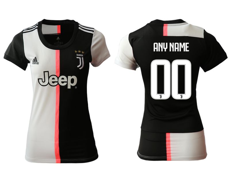 Women 2019-2020 club Juventus home aaa version customized black Soccer Jerseys->brooklyn nets->NBA Jersey
